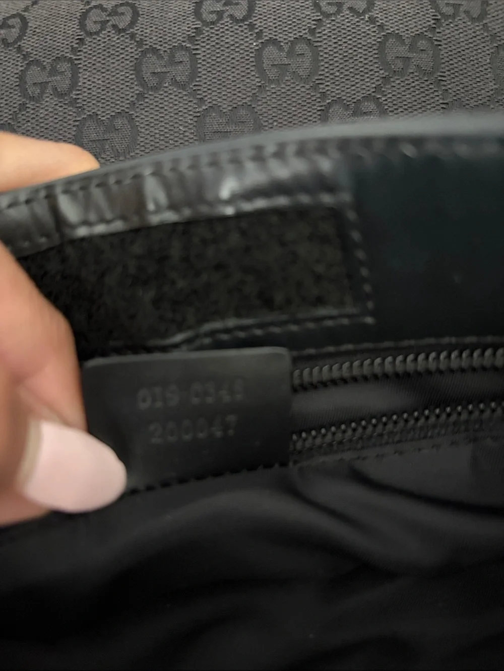 Gucci Black GG Canvas Messenger Crossbody
